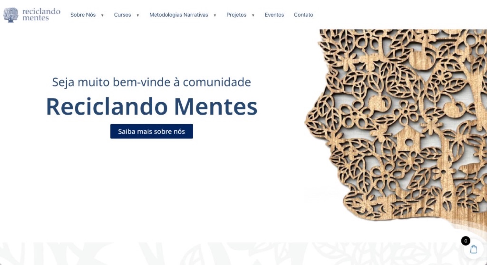Site institucional Reciclando Mentes